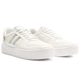 TÊNIS DE AMARRAR BRANCO E PRATA LISTRAS GLAM C 30482 0004 0002 ANACAPRI - Vintedoisk